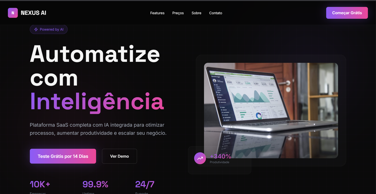 Preview NEXUS AI SaaS